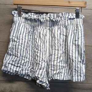 Hollister Pull On Elastic Waist Striped Shorts Women's Size Small